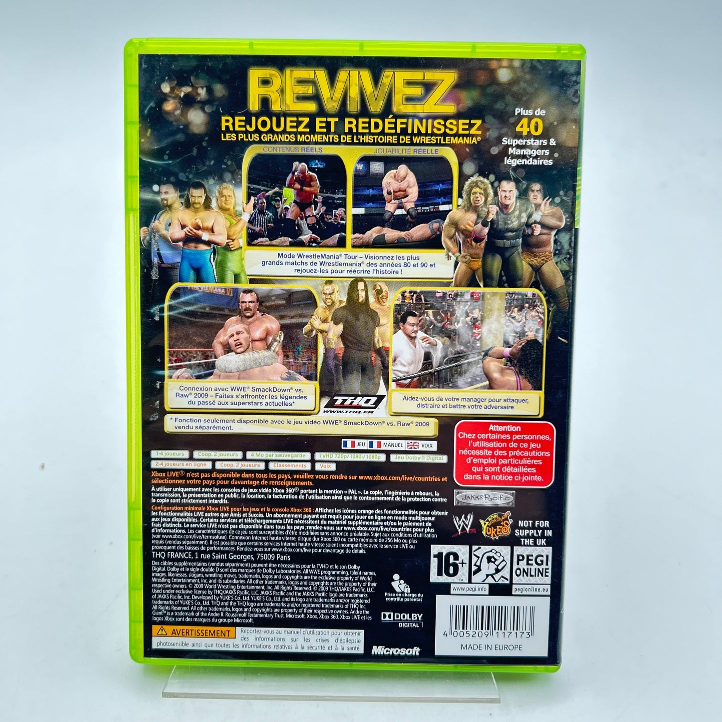 WWE LEGENDS OF WRESTLEMANIA - XBOX 360