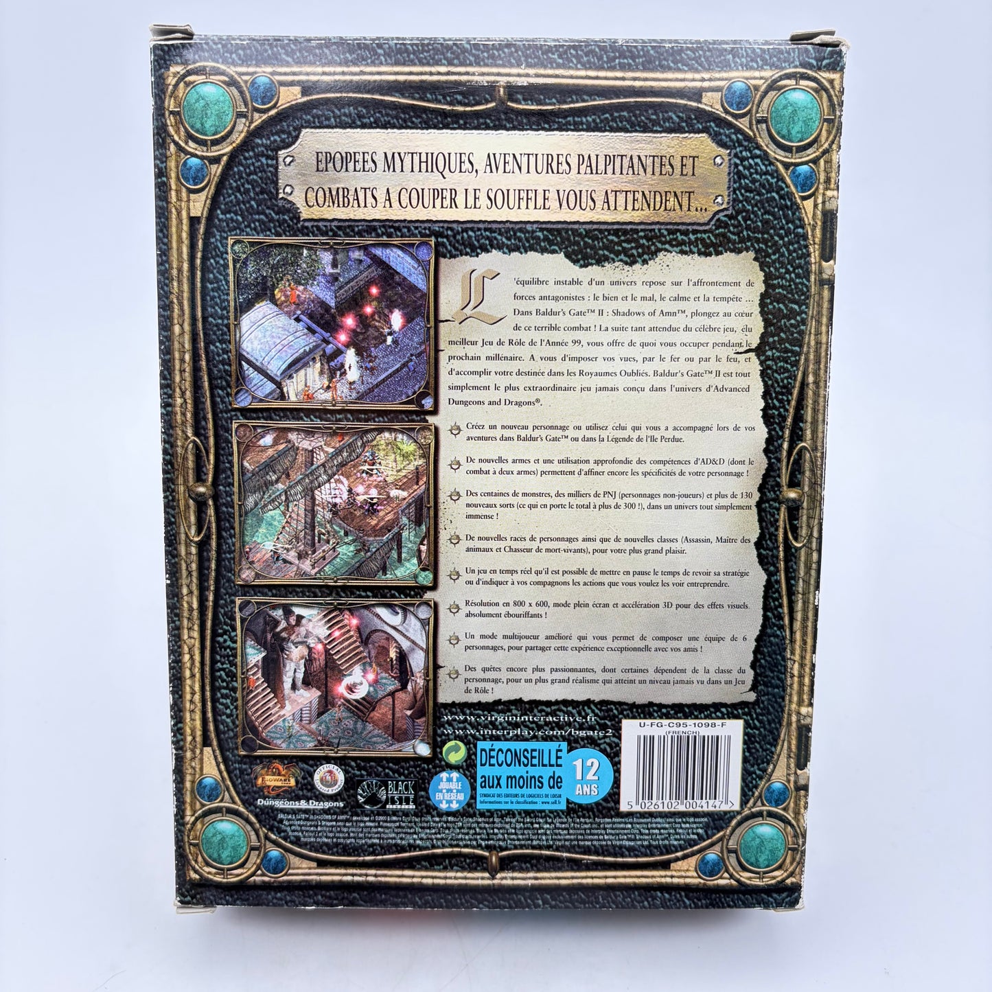 BALDUR'S GATE SHADOW OF AMN - PC BIG BOX