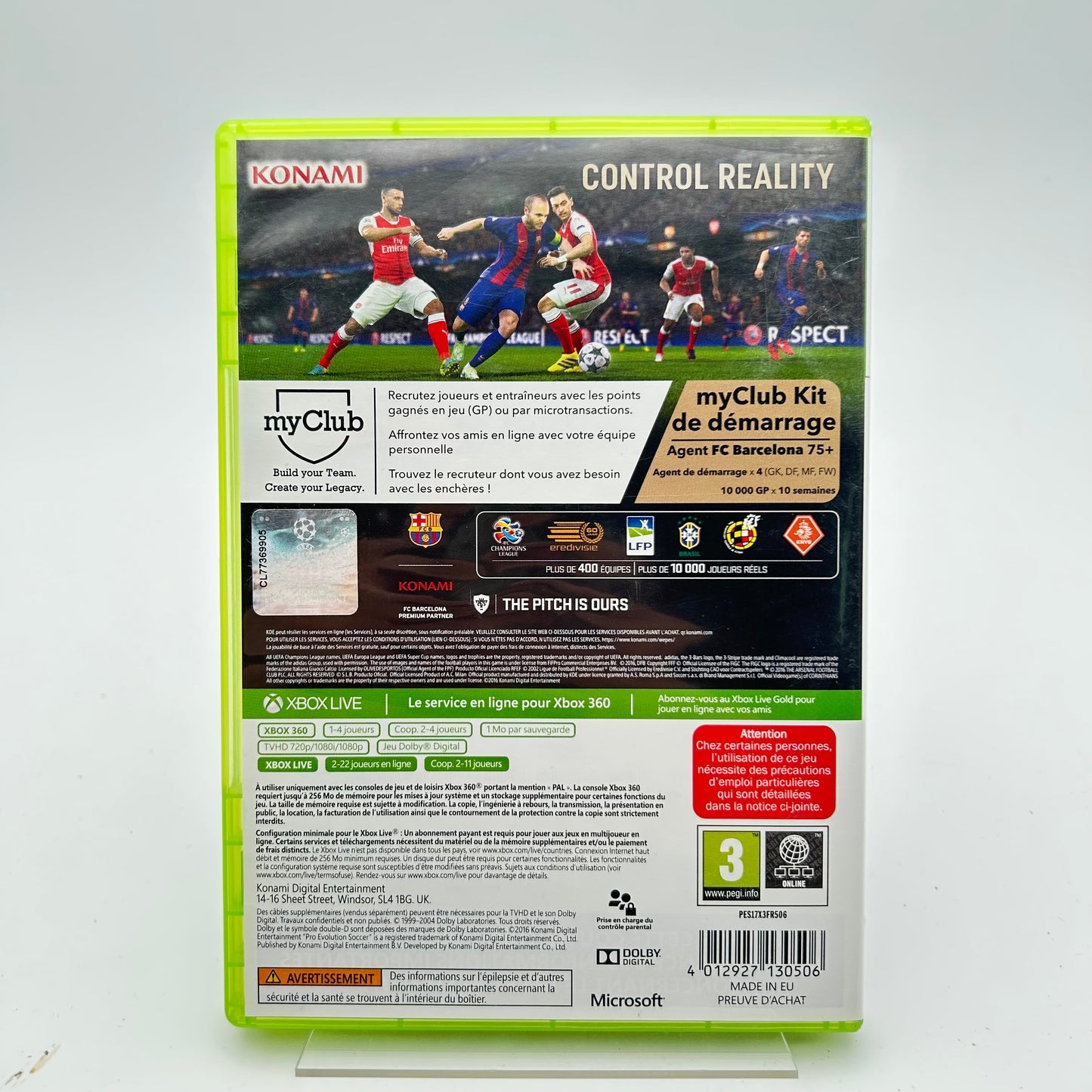 PRO EVOLUTION SOCCER 2017 - XBOX 360