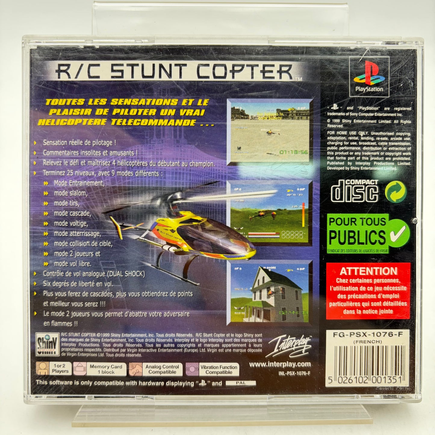 R/C STUNT COPTER - PLAYSTATION 1