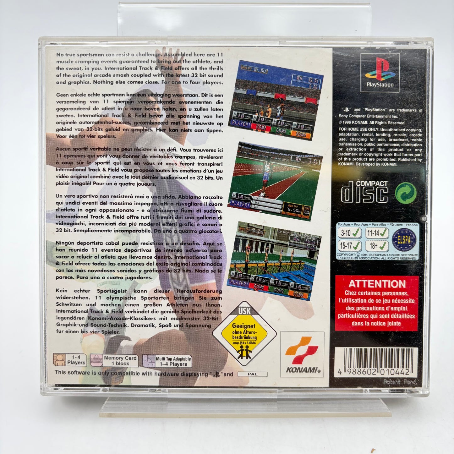 INTERNATIONAL TRACK & FIELD - PLAYSTATION 1
