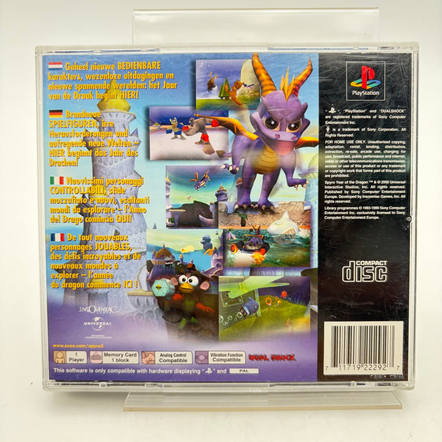 SPYRO : YEAR OF THE DRAGON - PLAYSTATION 1