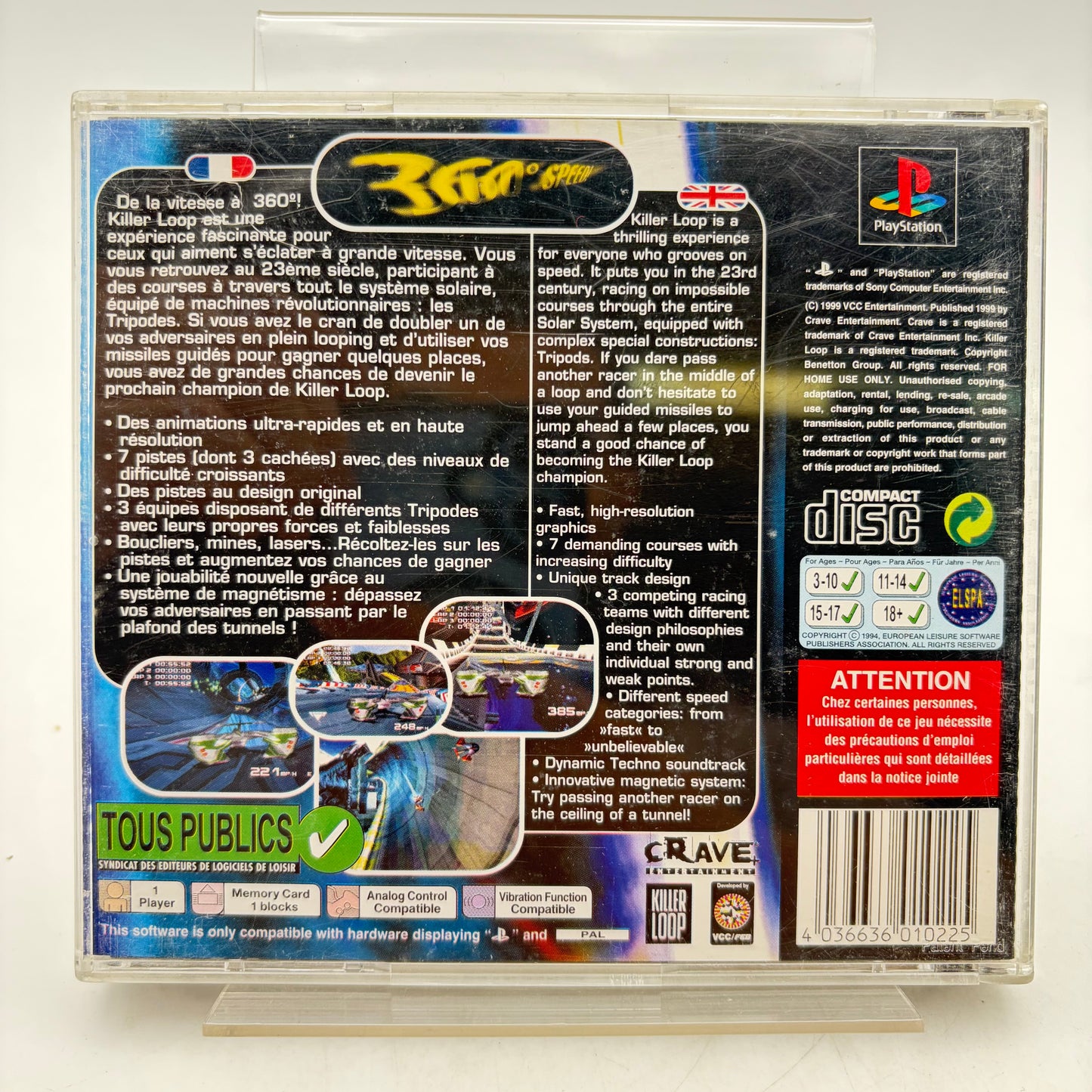 KILLER LOOP - PLAYSTATION 1