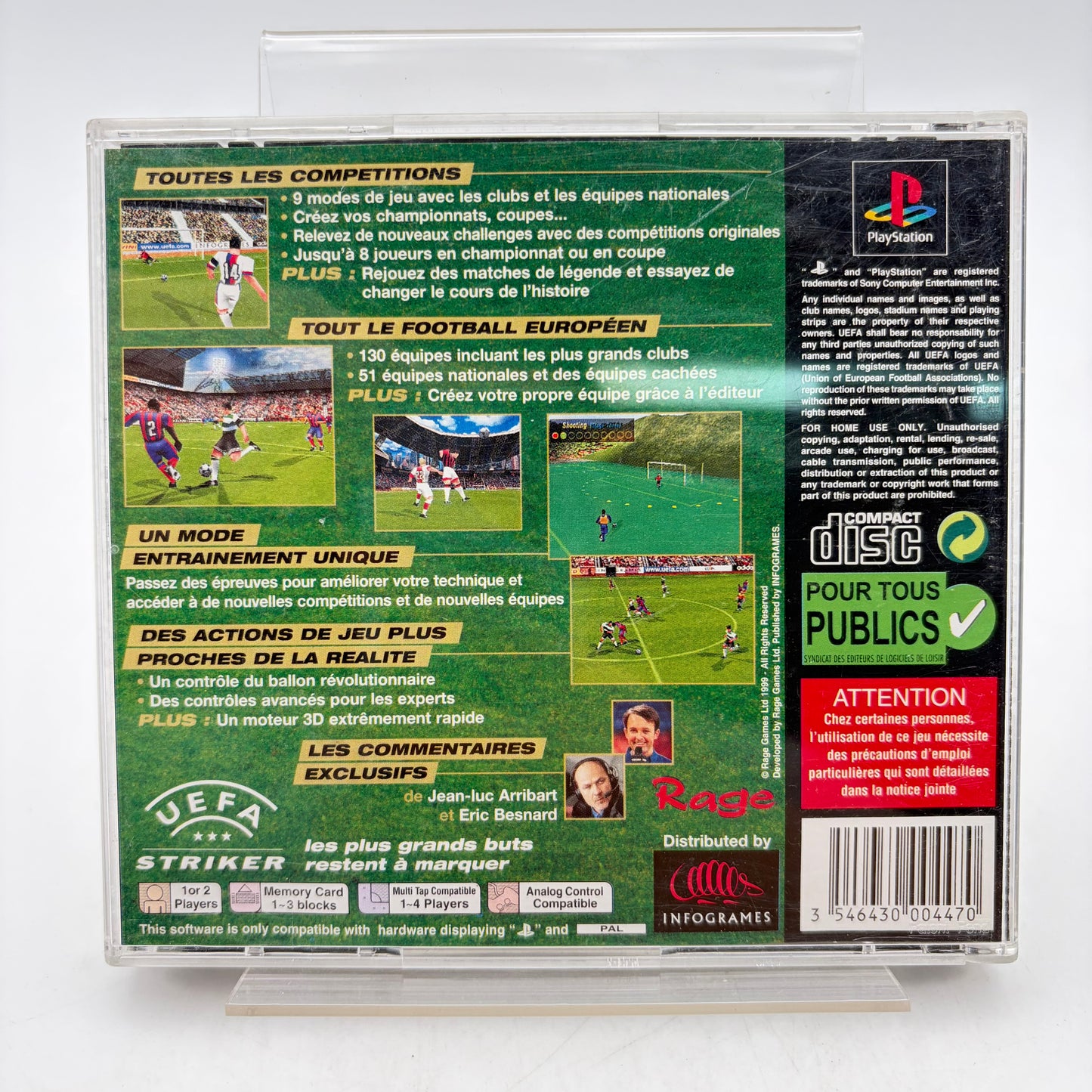 UEFA STRIKER - PLAYSTATION 1