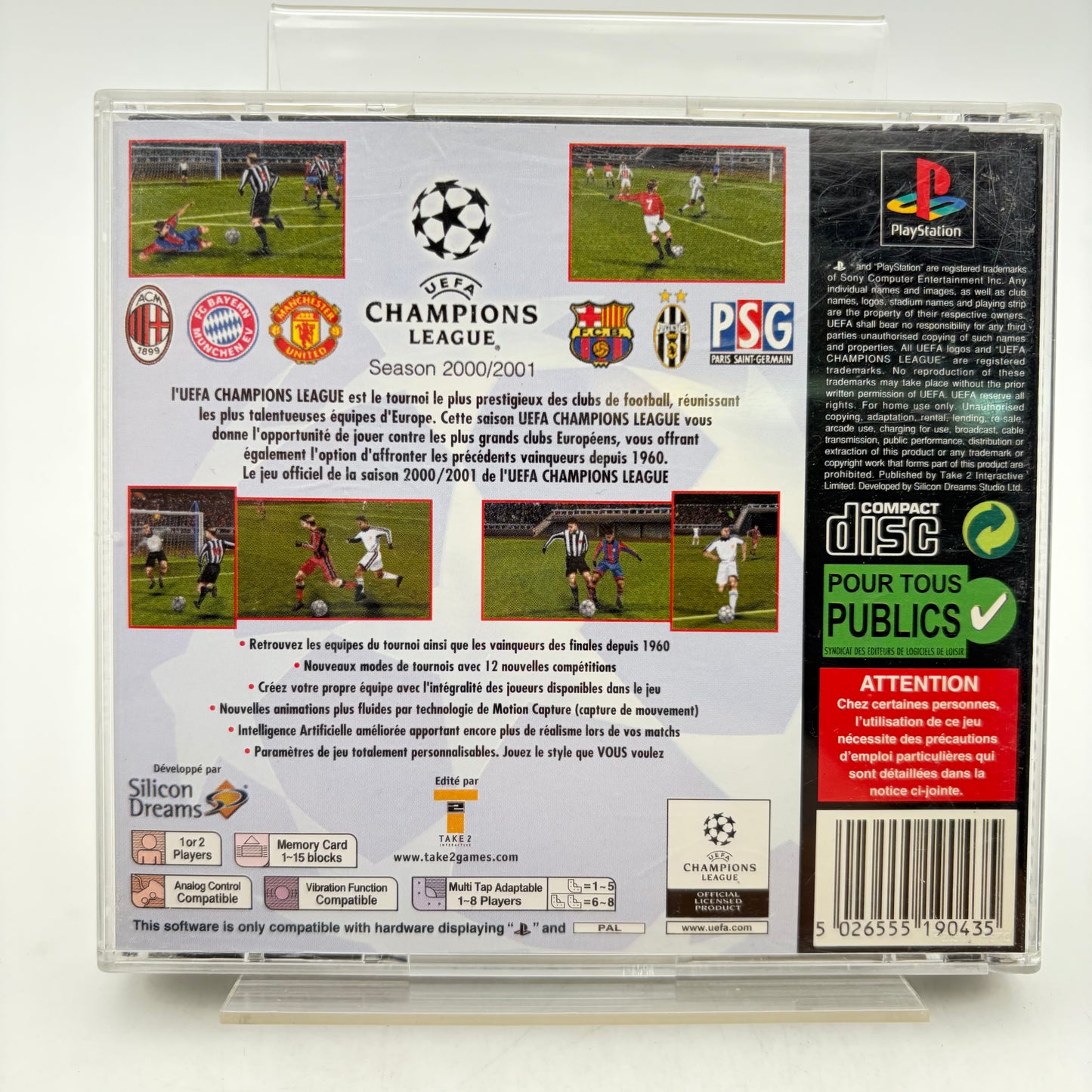 UEFA CHAMPIONS LEAGUE SEASON 2000/2001 - PLAYSTATION 1