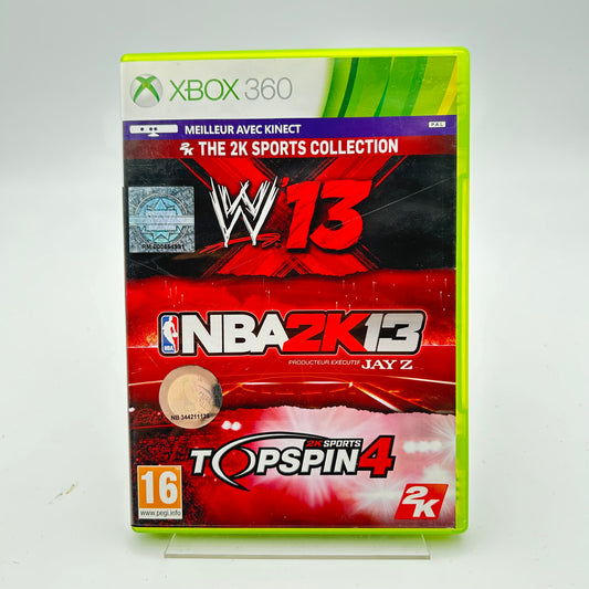 WWE 13 NBA 2K13 TOP SPIN 4 - XBOX 360
