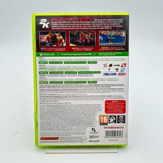 WWE 13 NBA 2K13 TOP SPIN 4 - XBOX 360