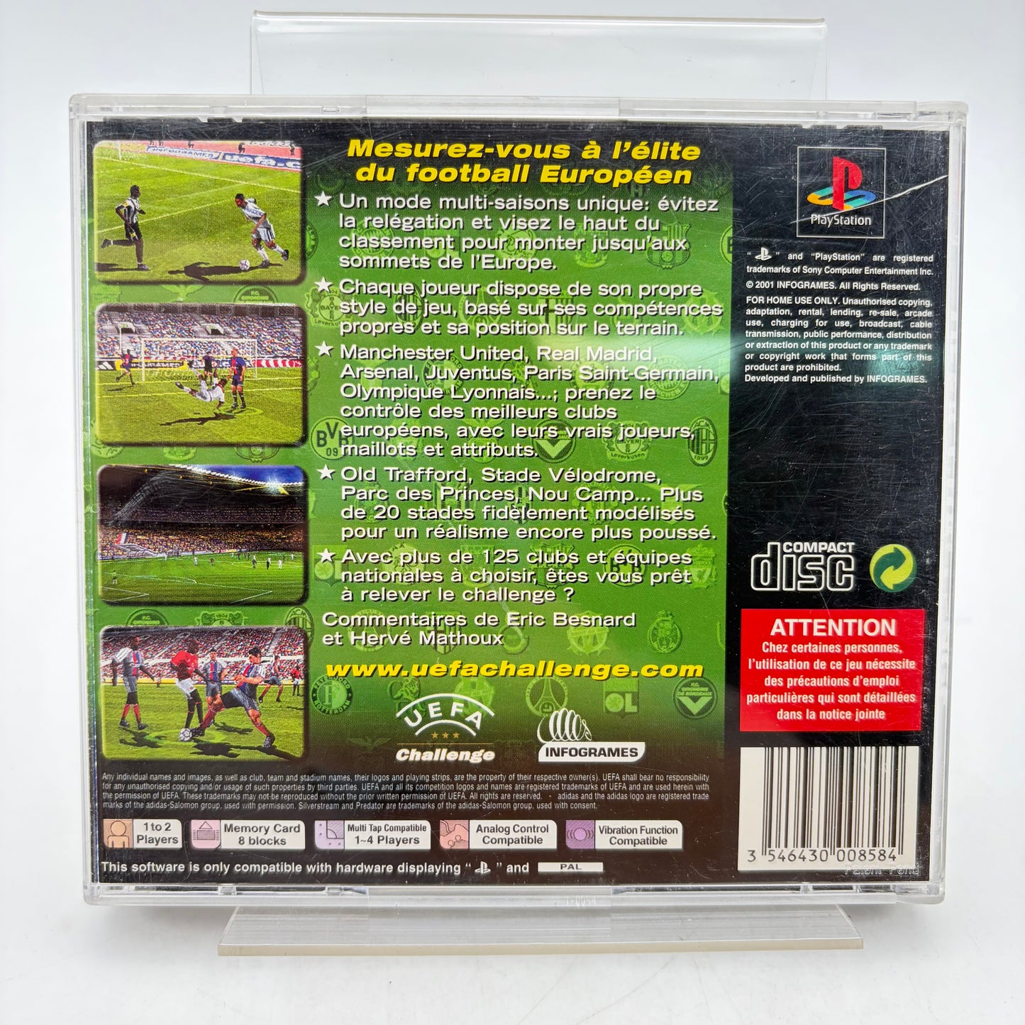UEFA CHALLENGE - PLAYSTATION 1