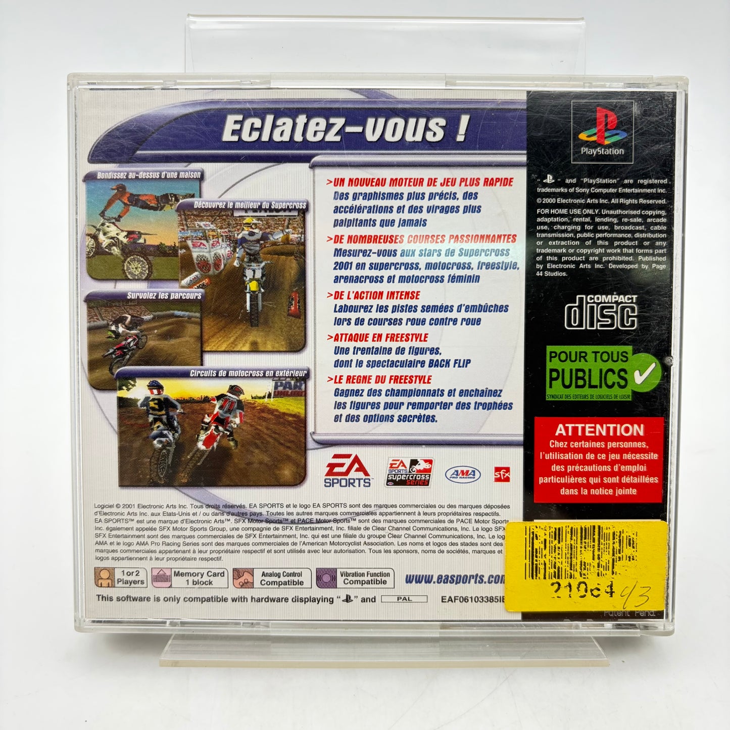 EA SPORTS SUPERCROSS - PLAYSTATION 1