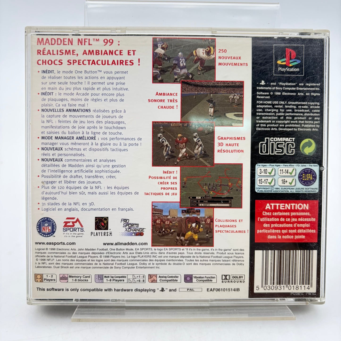 MADDEN NFL 99 - PLAYSTATION 1
