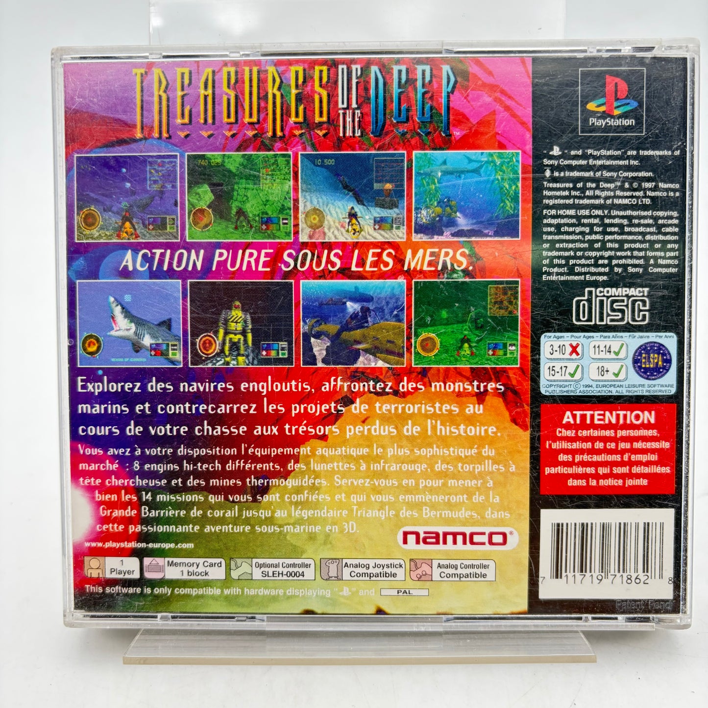 TREASURES OF THE DEEP - PLAYSTATION 1