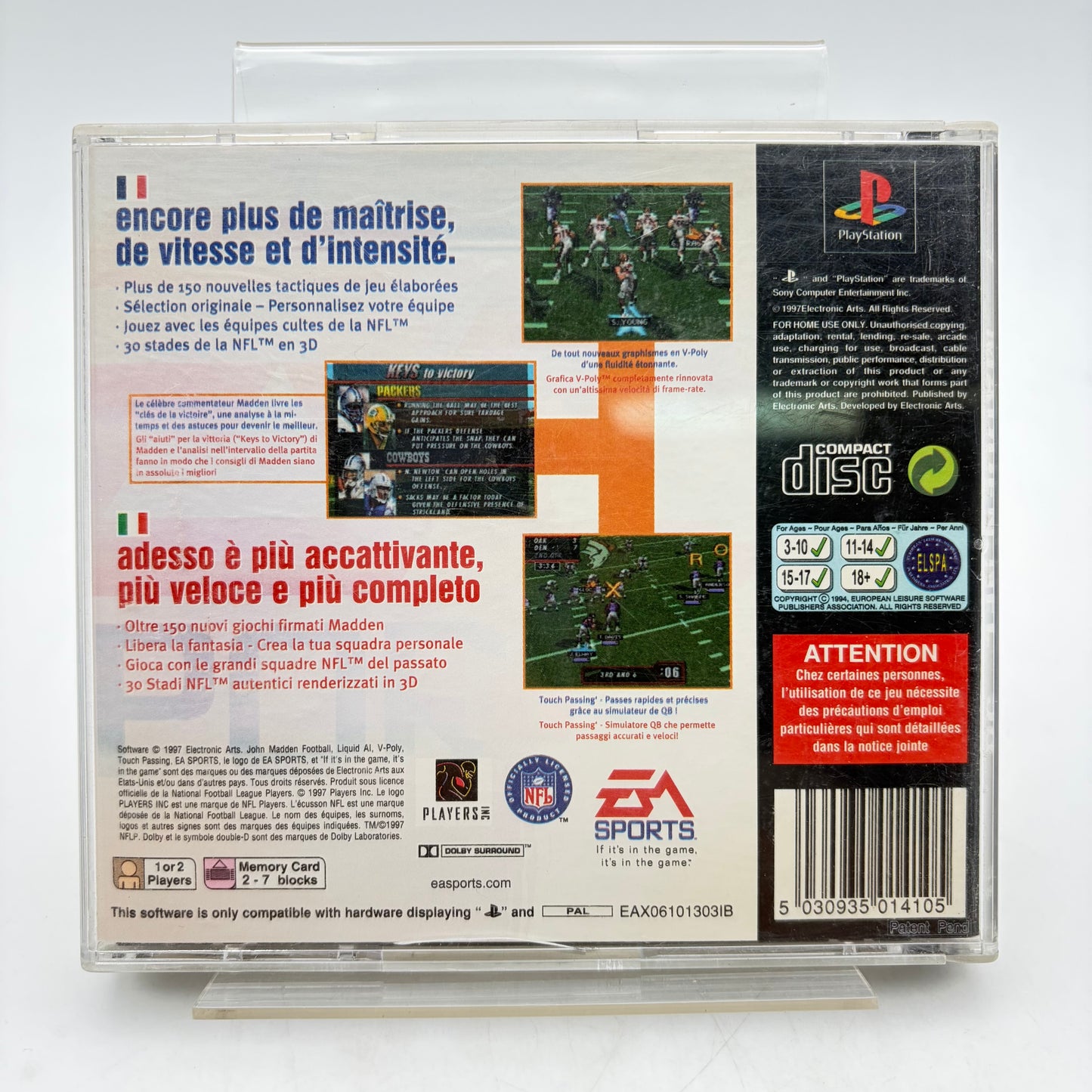 MADDEN NFL 98 - PLAYSTATION 1