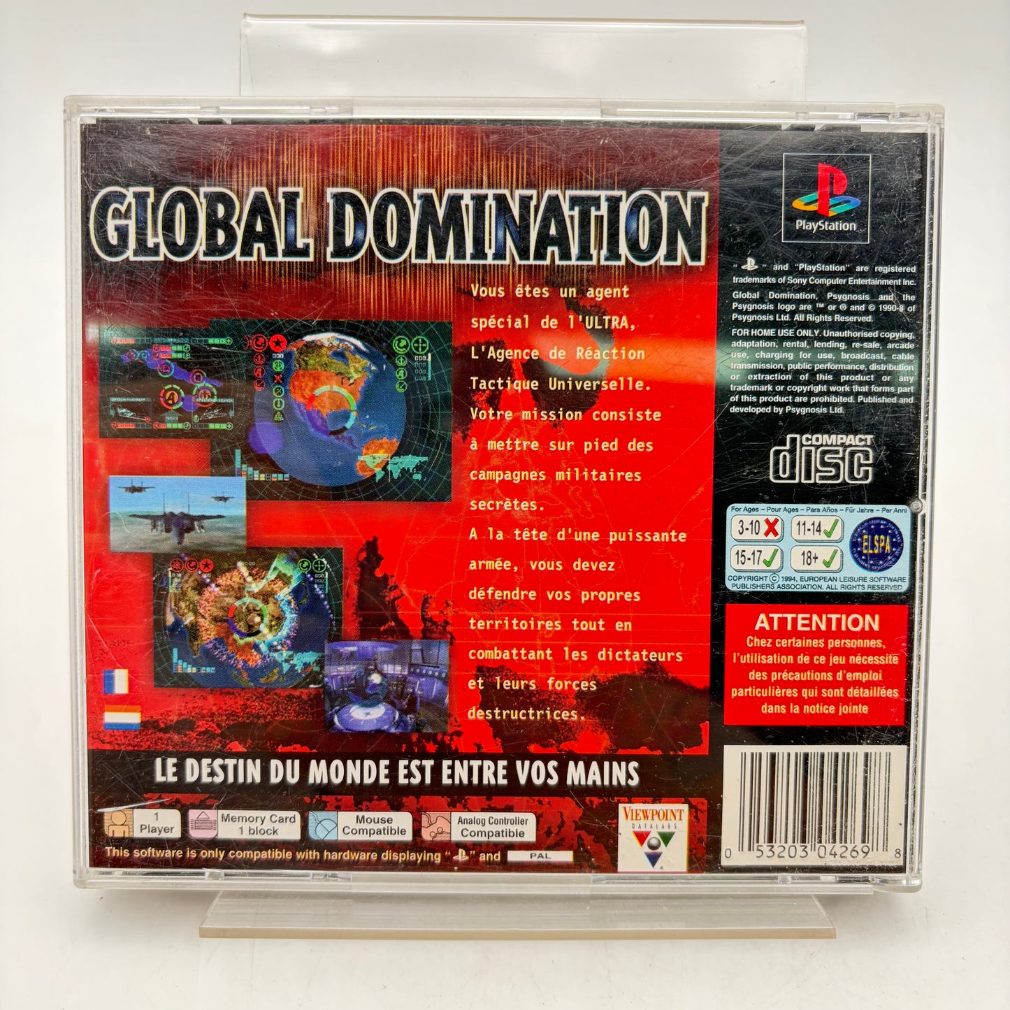GLOBAL DOMINATION - PLAYSTATION 1