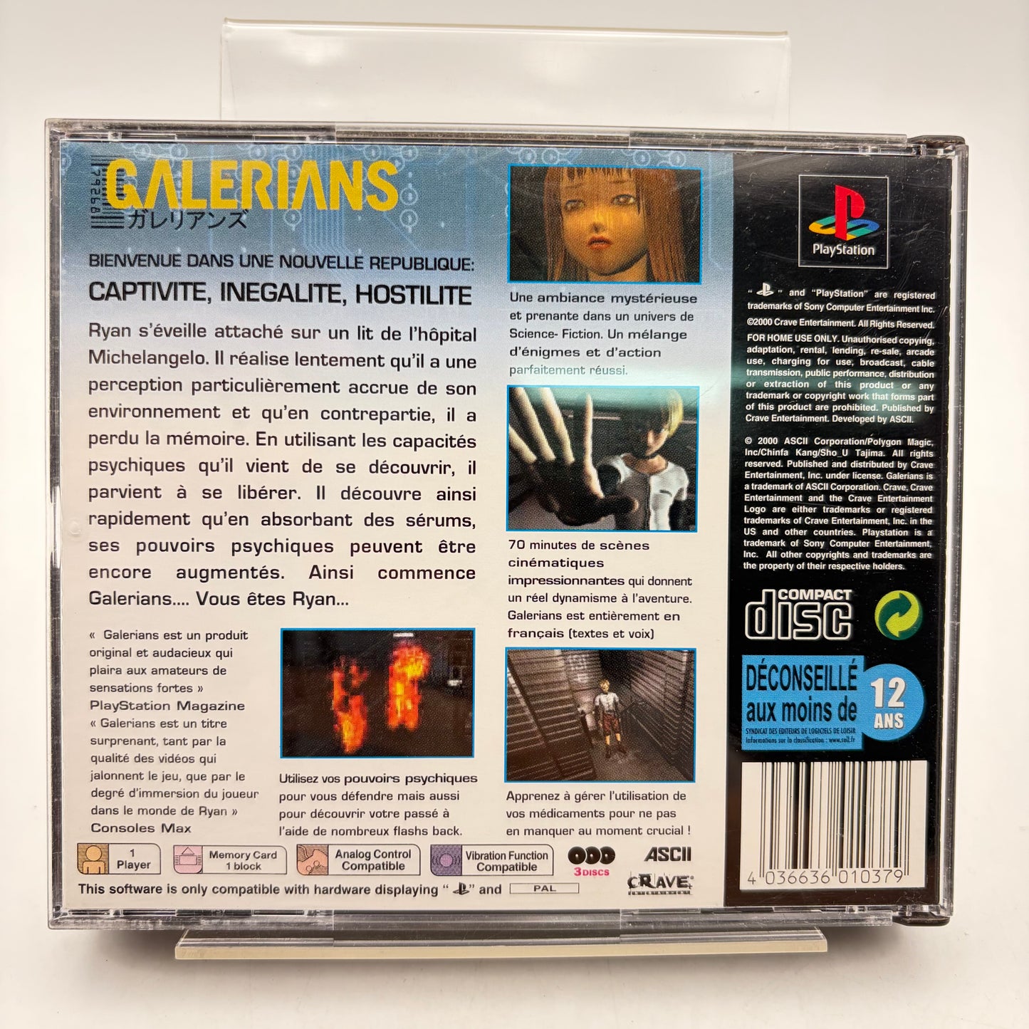 GALERIANS - PLAYSTATION 1