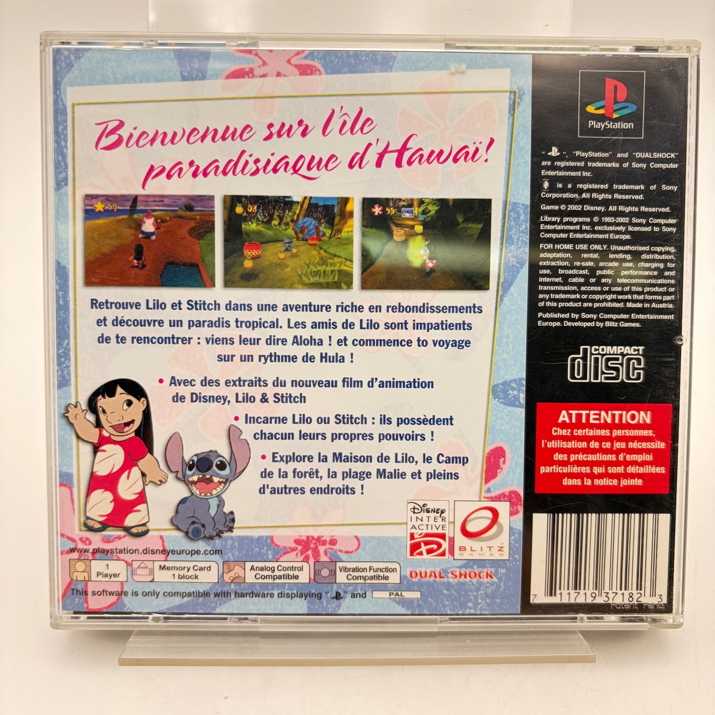 DISNEY LILO & STITCH : OURAGAN SUR HAWAÏ - PLAYSTATION 1