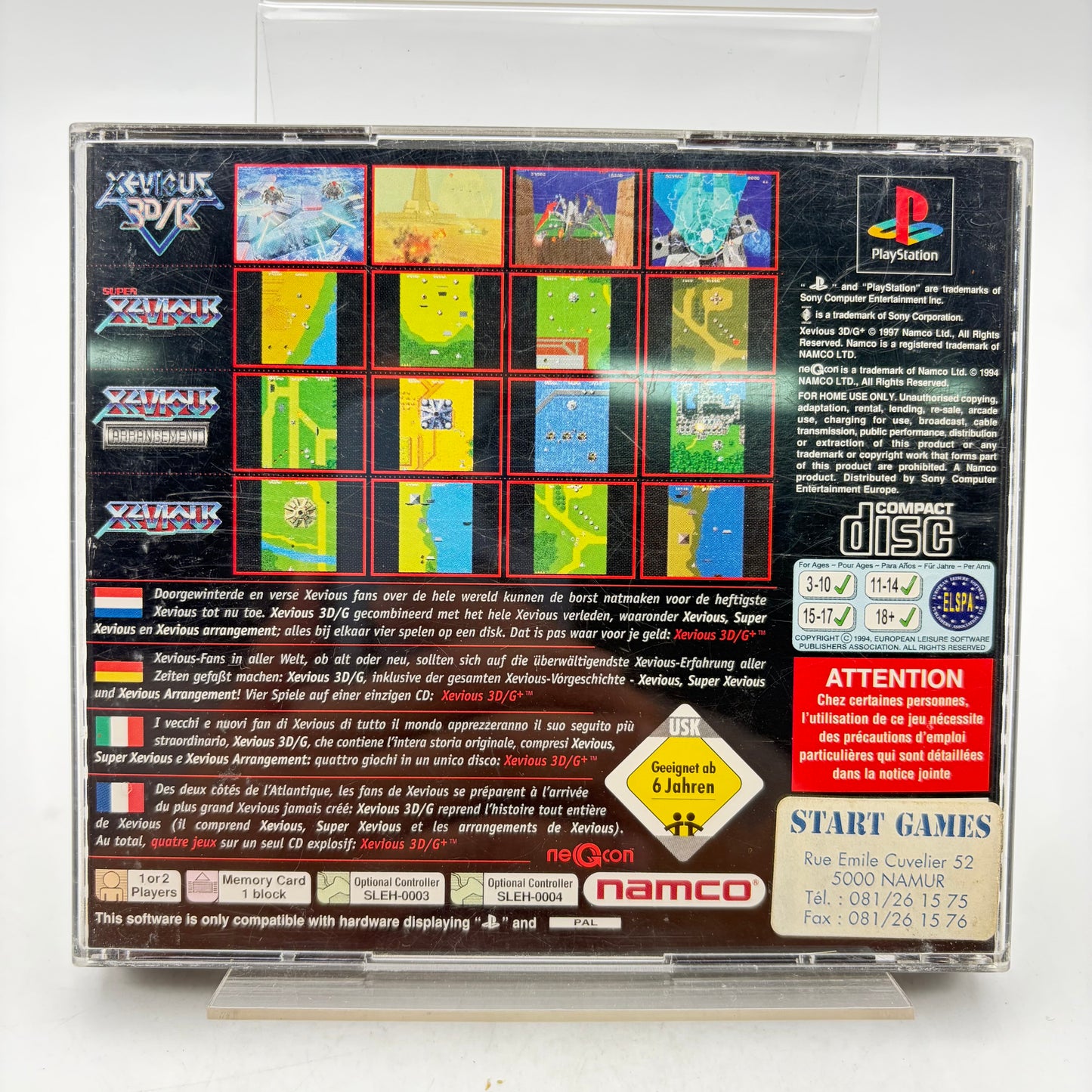 XEVIOUS 3D/G+ - PLAYSTATION 1