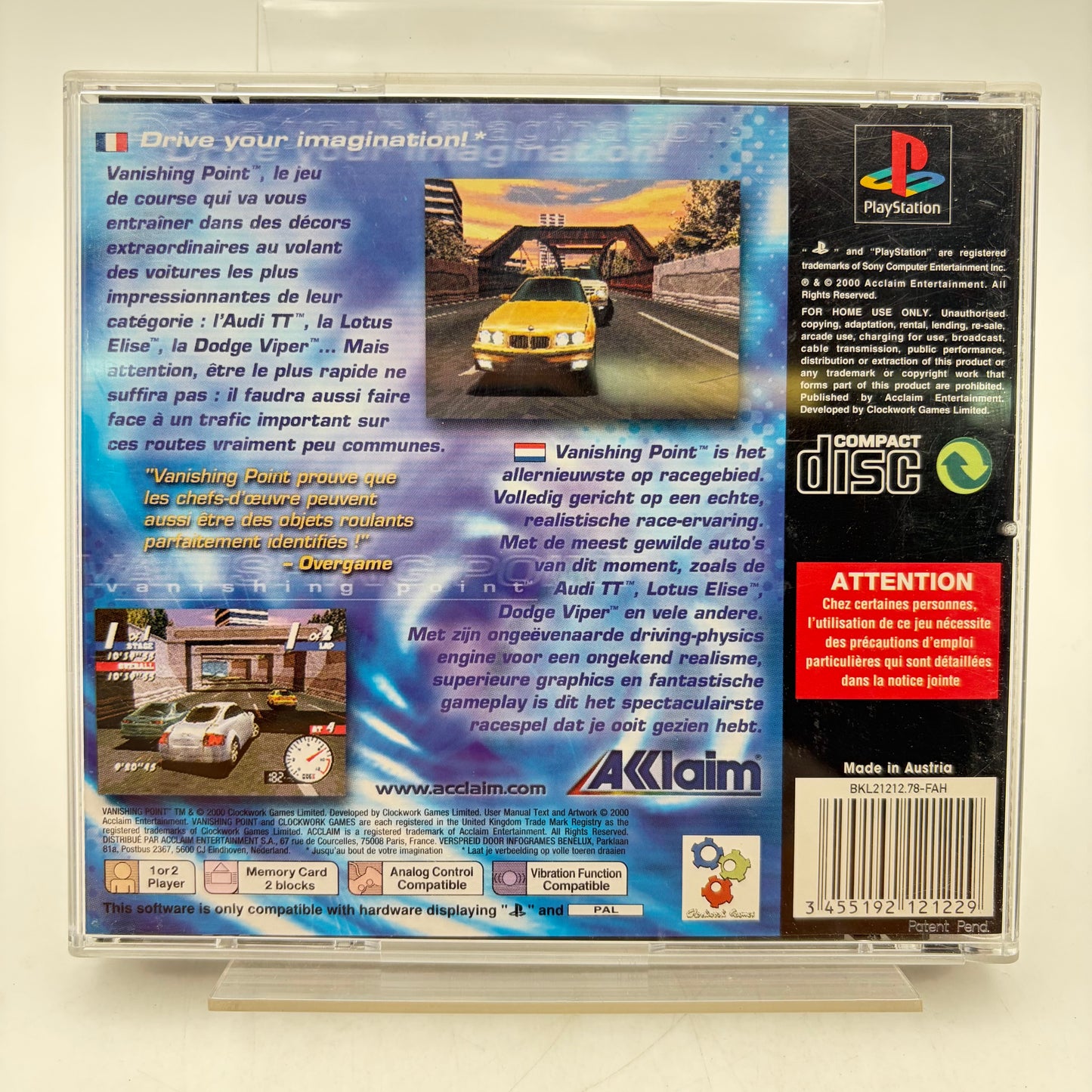 VANISHING POINT - PLAYSTATION 1