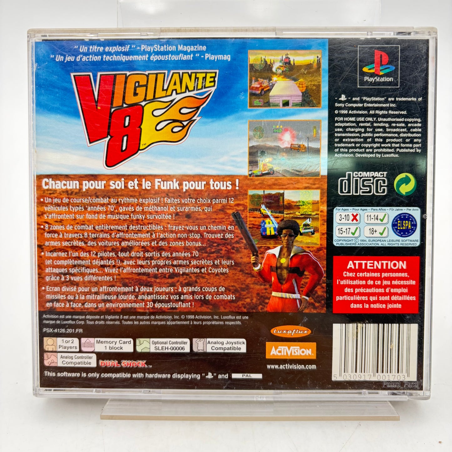 VIGILANTE 8 - PLAYSTATION 1