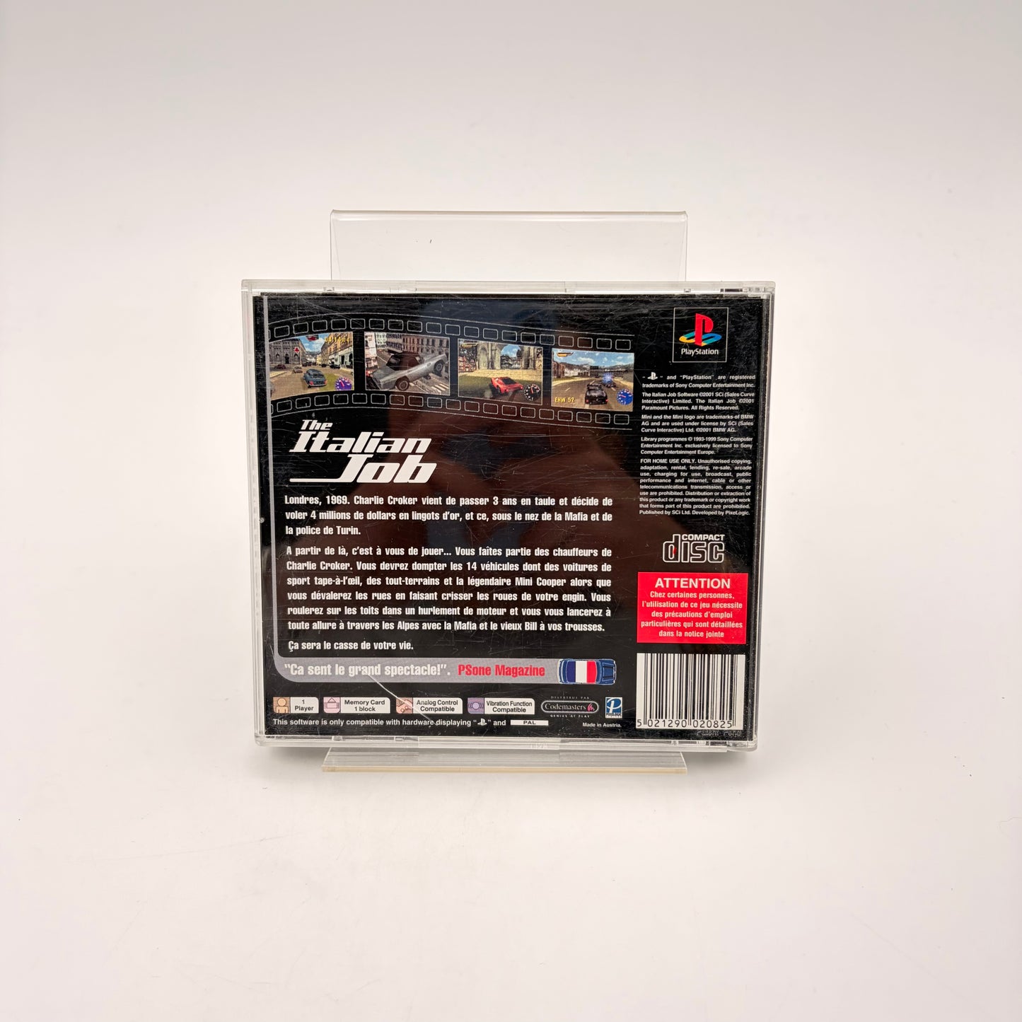 THE ITALIAN JOB - PLAYSTATION 1