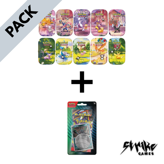Pack Pokémon : 1 Mini Tin 30e Anniversaire + 1 Pack promotionnel de 2 boosters Zarude | FR