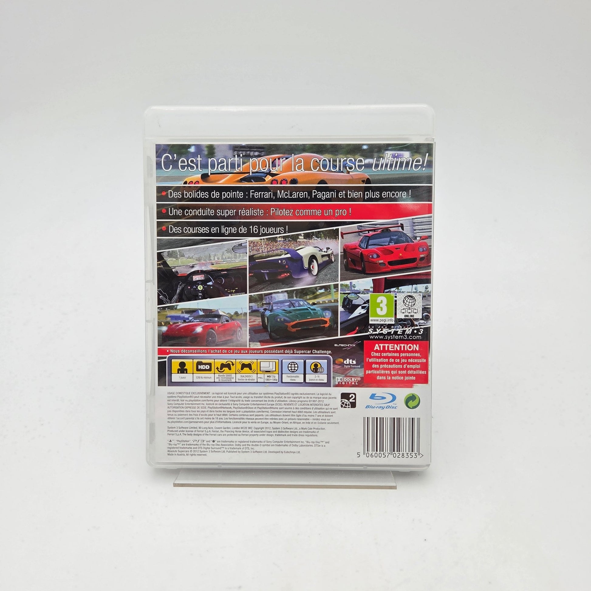 ABSOLUTE SUPERCARS - PLAYSTATION 3 - Strike Games
