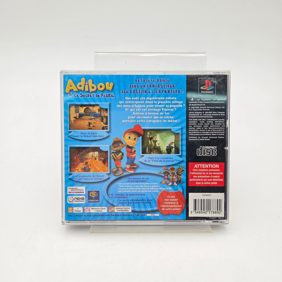 ADIBOU & LE SECRET DE PAZIRAL - PLAYSTATION 1 - Strike Games
