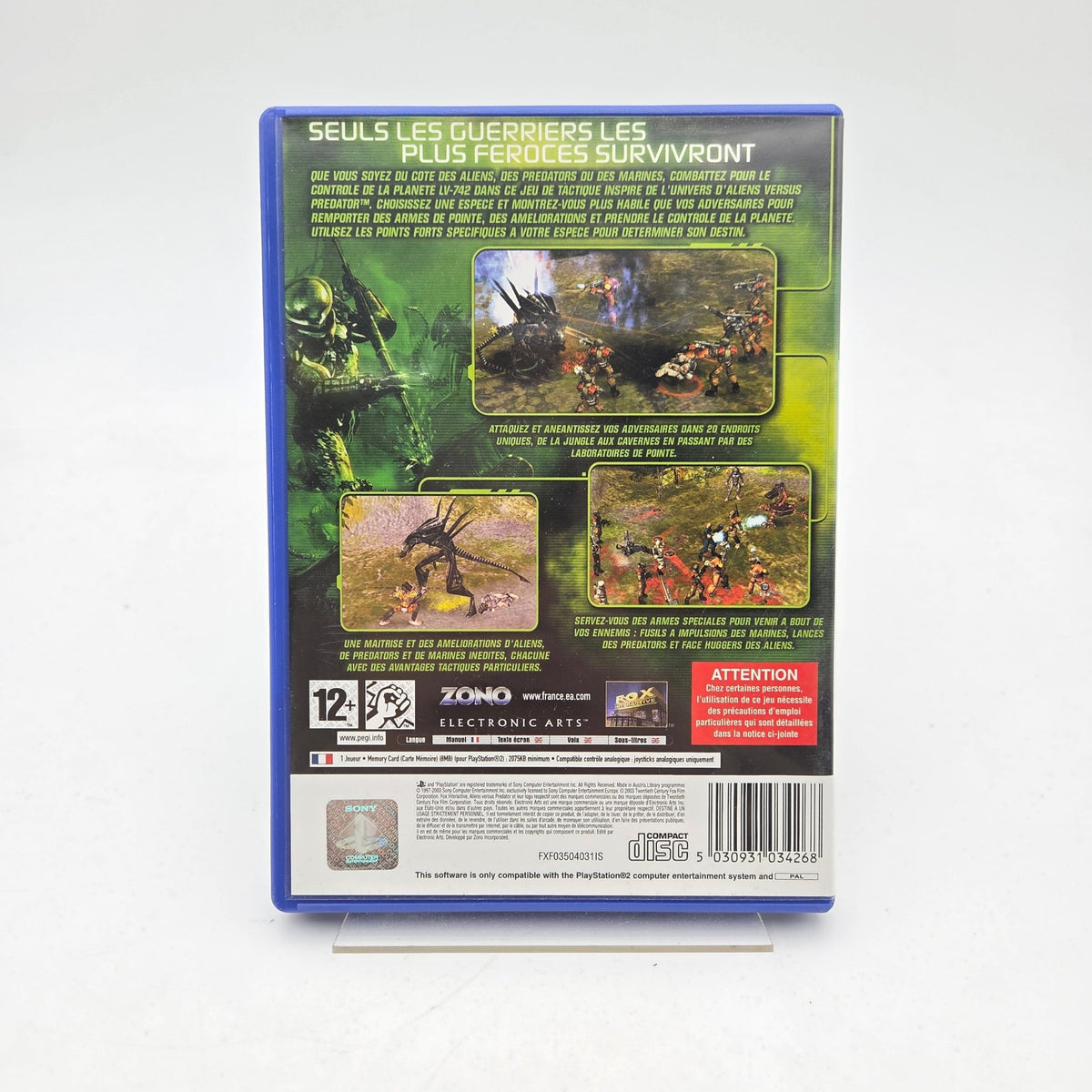 ALIEN VERSUS PREDATOR EXTINCTION - PLAYSTATION 2 - Strike Games