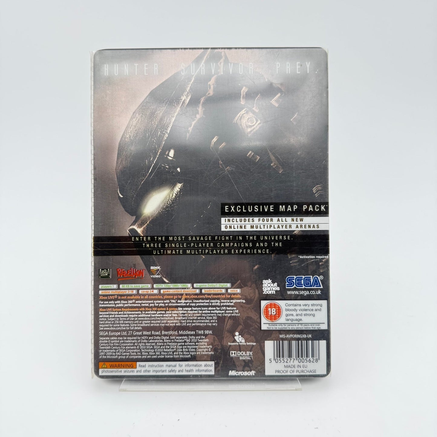 ALIENS VS PREDATOR - XBOX 360 - Strike Games