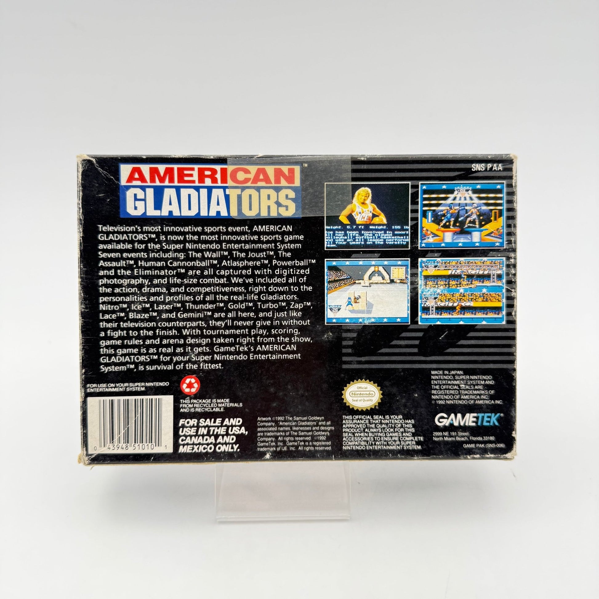 AMERICAN GLADIATORS - SUPER NINTENDO US - Strike Games