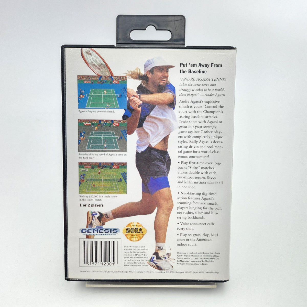 Andre Agassi Tennis - Genesis - Strike Games