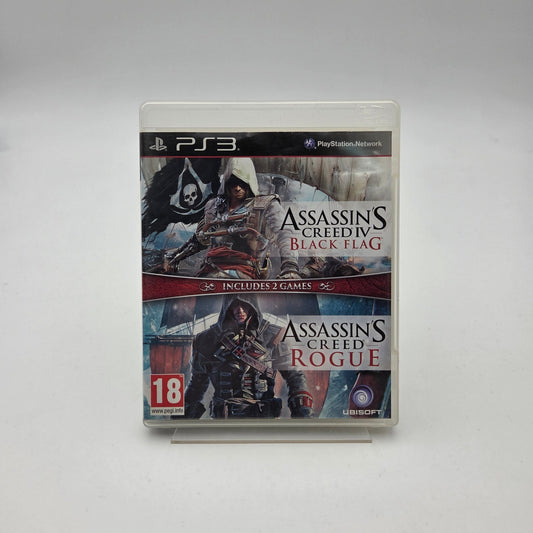ASSASSIN'S CREED IV BLACK FLAG + ASSASSIN'S CREED ROGUE - PLAYSTATION 3 - Strike Games