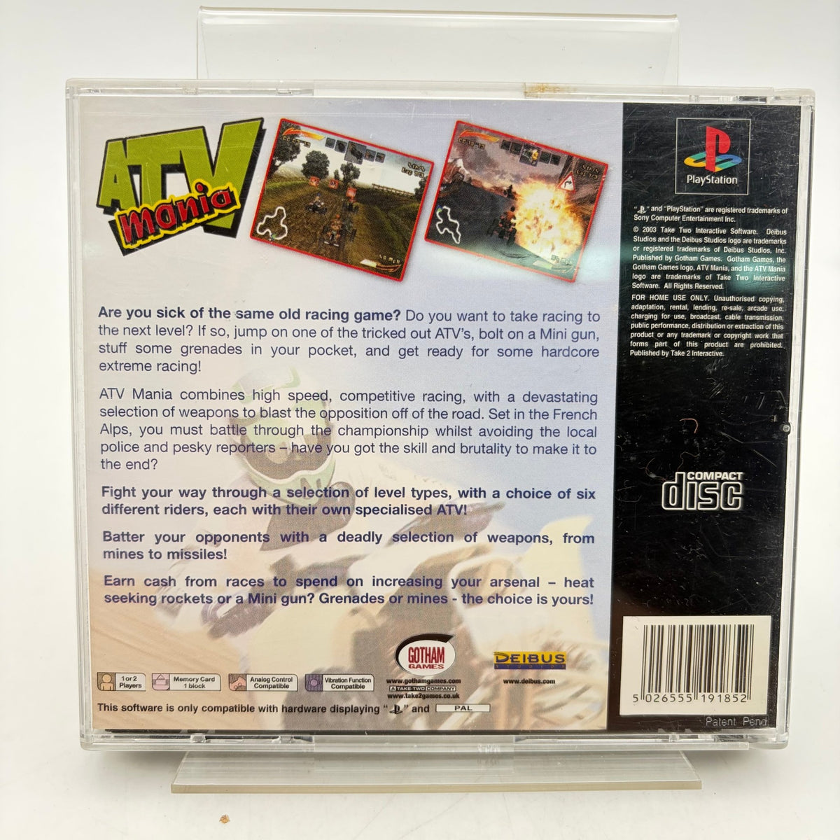 ATV MANIA - PLAYSTATION 1 - Strike Games