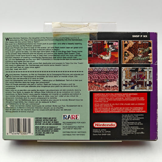BATTLETOADS IN BATTLEMANIACS - SUPER NINTENDO - Strike Games
