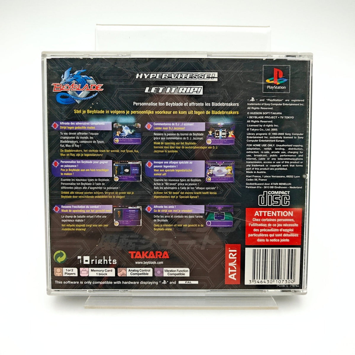 BayBlade Hyper Vitesse - Playstation 1 - Strike Games