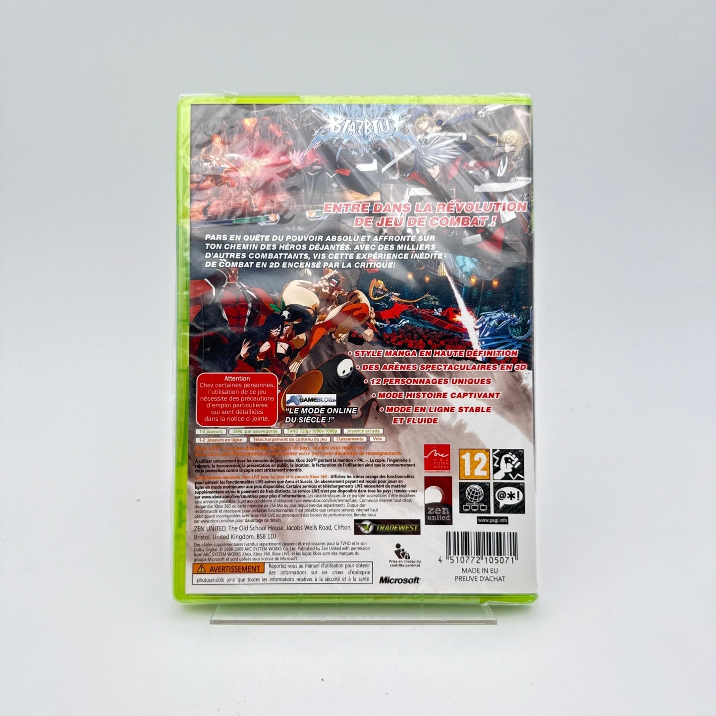 BLAZBLUE CALAMITY TRIGGER (NEUF) - XBOX 360 - Strike Games