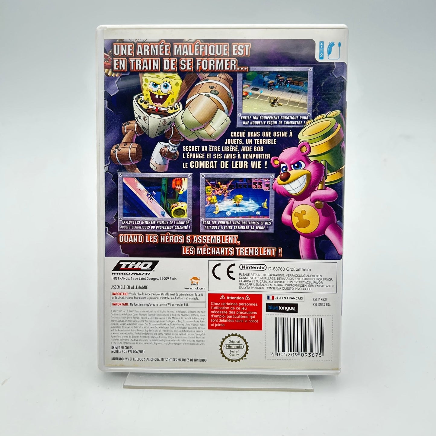 BOB L EPONGE CONTRE LES ROBOTS JOUETS - WII - Strike Games