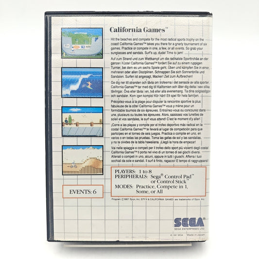 CALIFORNIA GAMES - MASTER SYSTEM - Strike Games