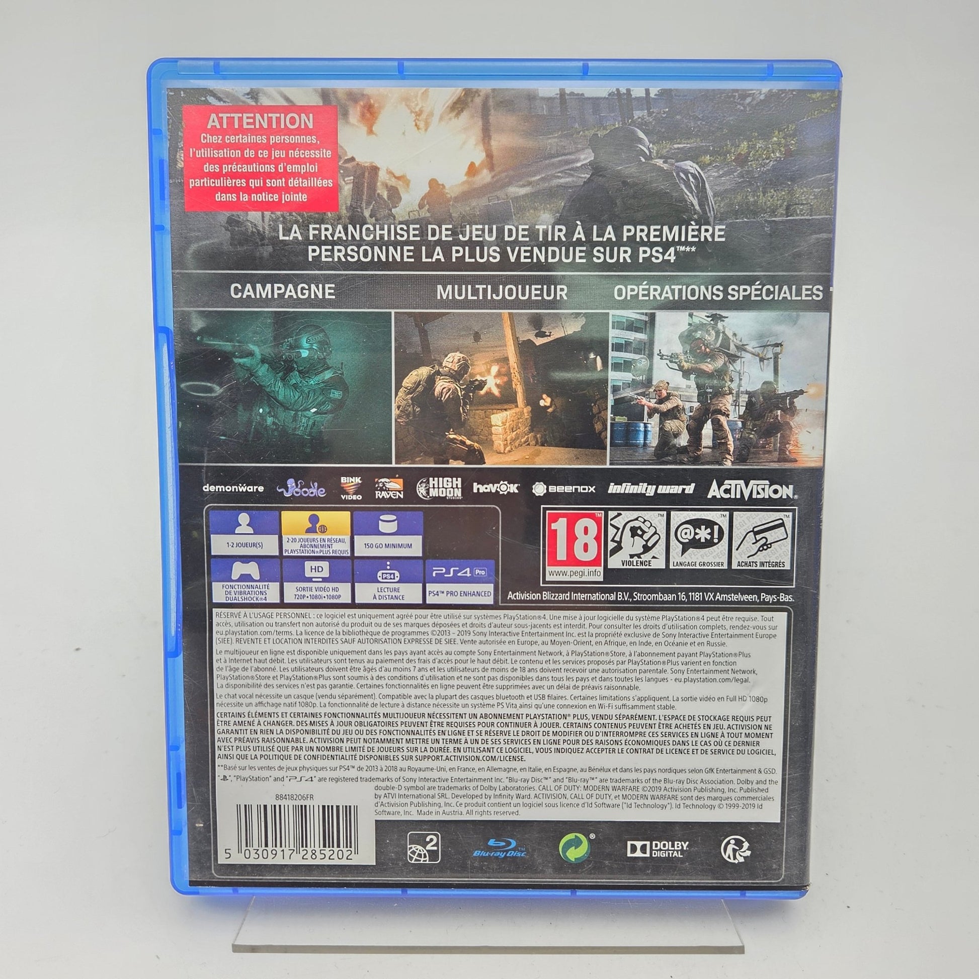 CALL OF DUTY MODERN WARFARE - PLAYSTATION 4 - Strike Games