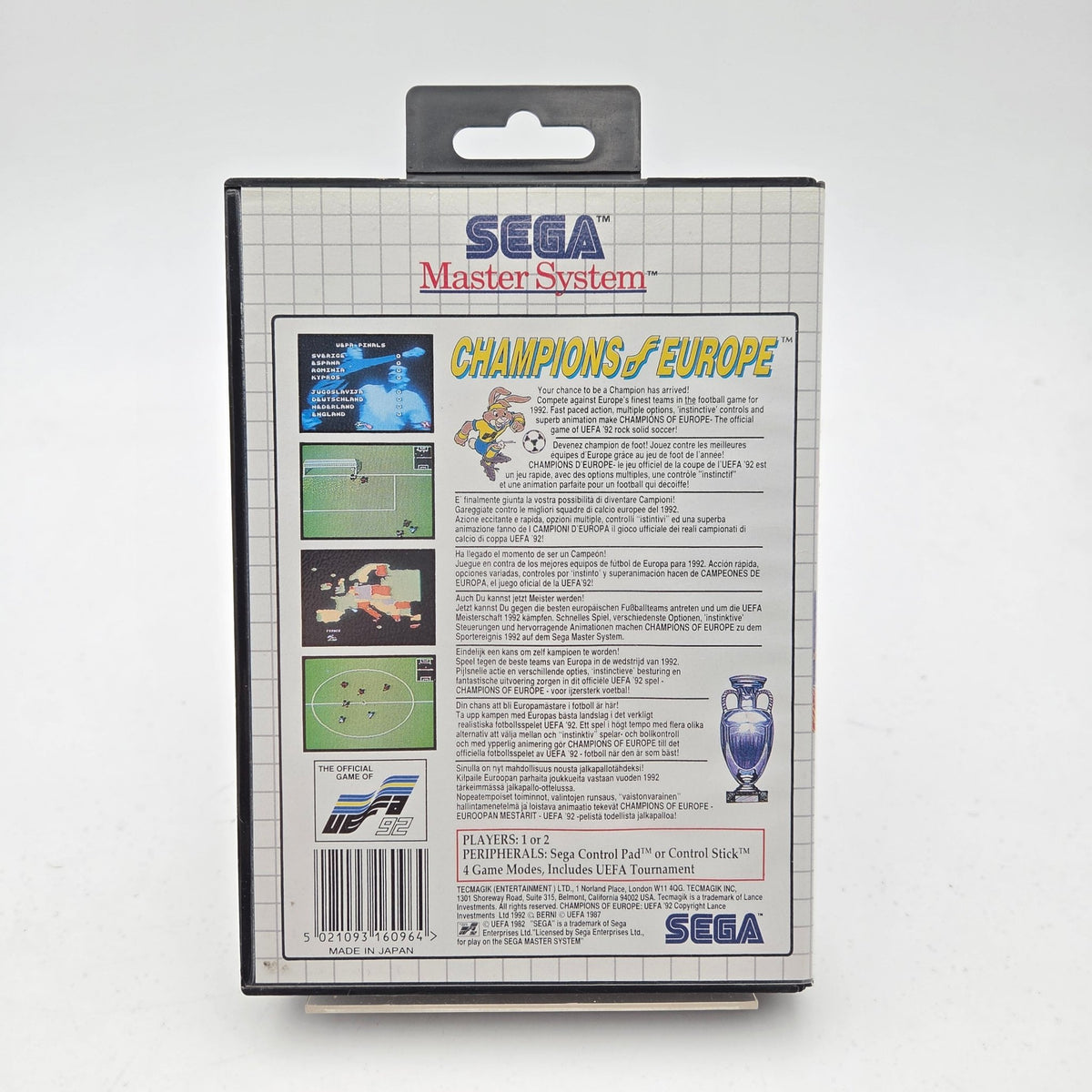 CHAMPIONS OF EUROPE - MASTER SYSTEM - Strike Games