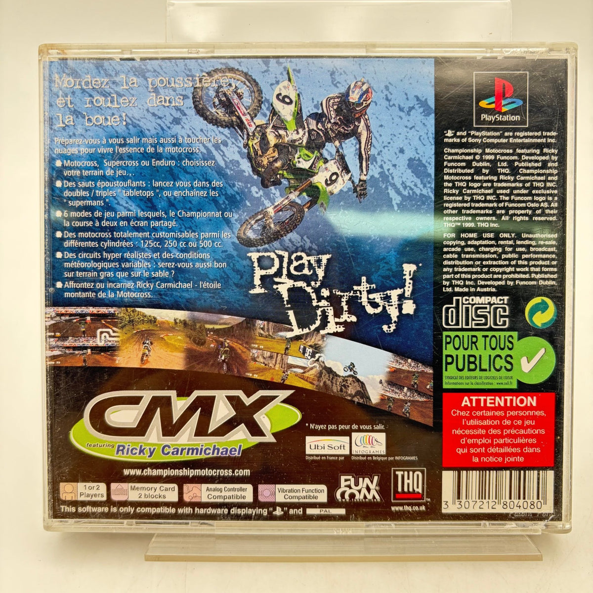 CHAMPIONSHIP MOTOCROSS FEATURING RICKY CARMICHAEL - PLAYSTATION 1 - Strike Games