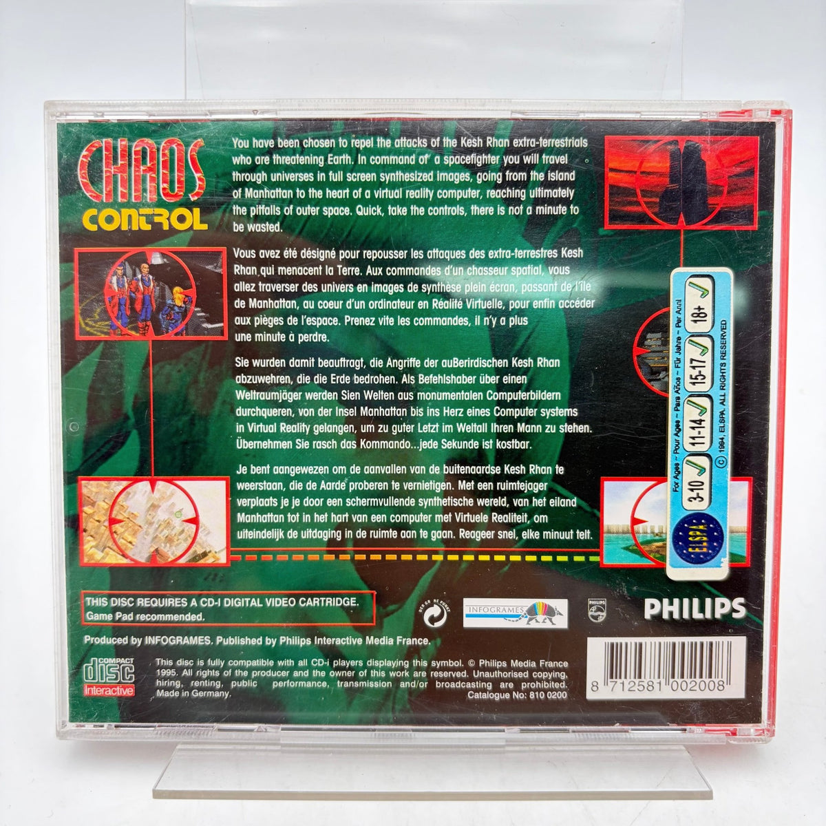 CHAOS CONTROL - PHILIPS CDI - Strike Games