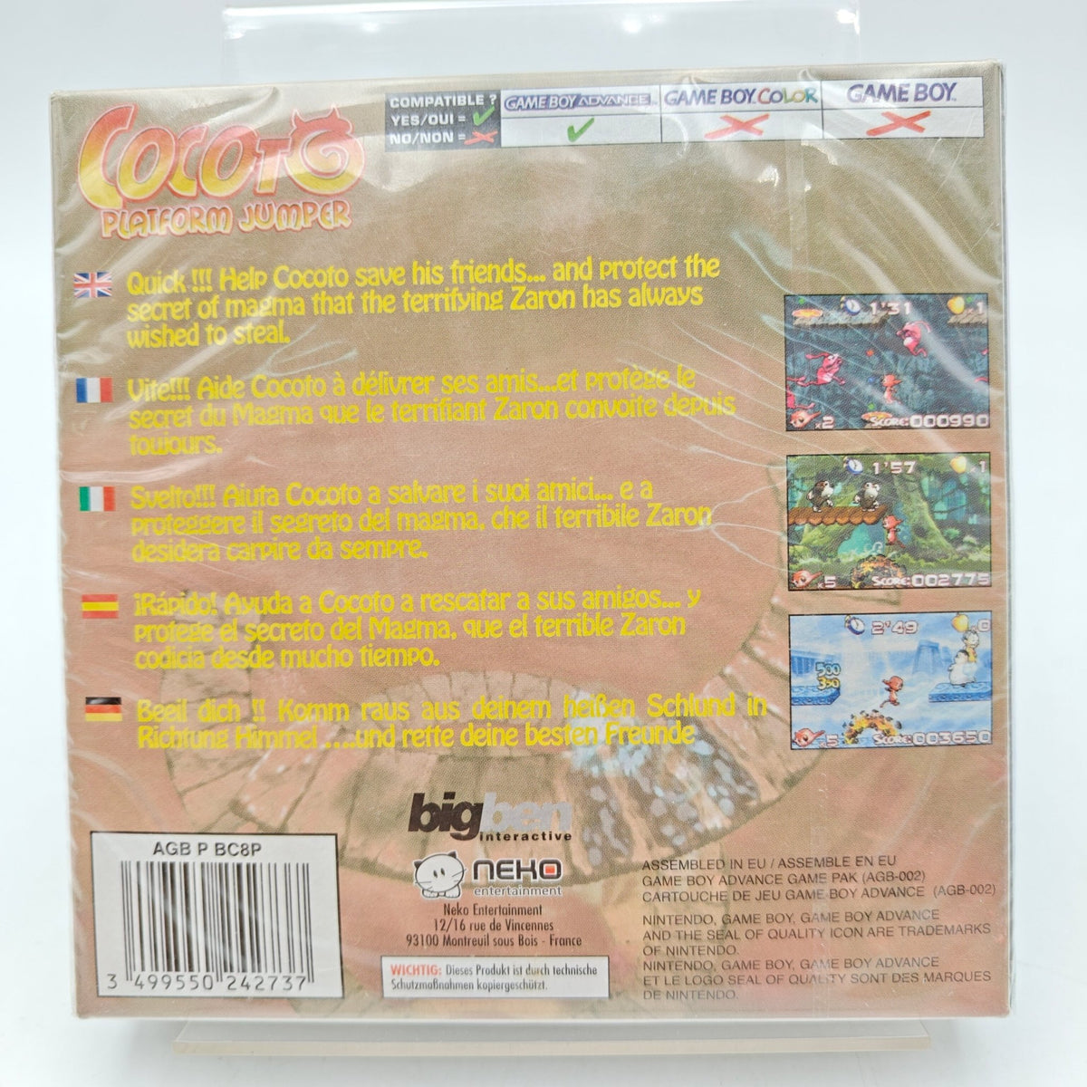 COCOTO PLATFORM JUMPER (NEUF) - GAMEBOY ADVANCE - Strike Games