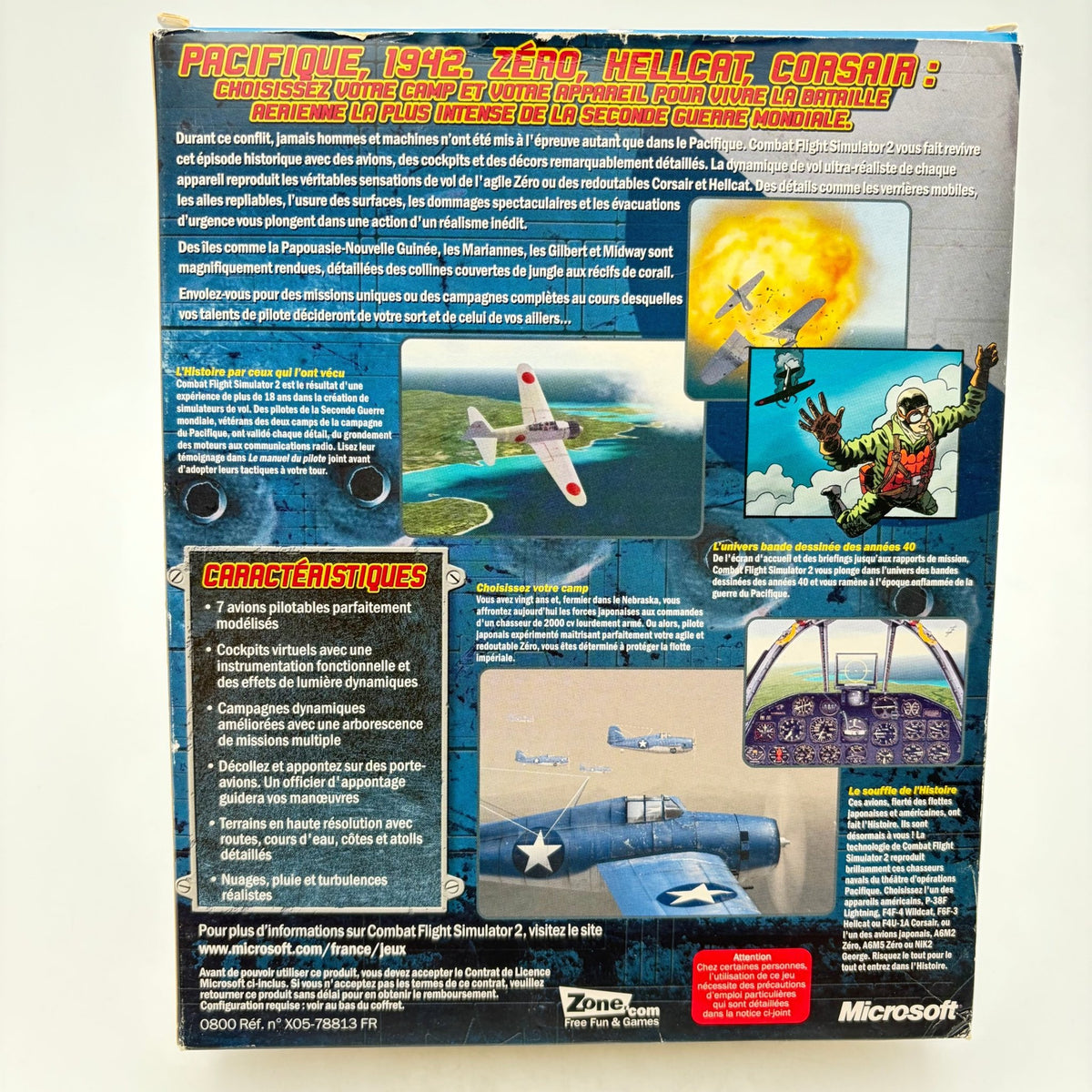 COMBAT FLIGHT SIMULATOR 2: GUERRE DU PACIFIQUE - PC BIG BOX - Strike Games