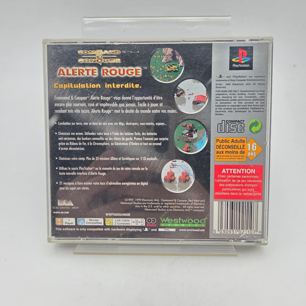COMMAND & CONQUER ALERTE ROUGE - PLAYSTATION 1 - Strike Games