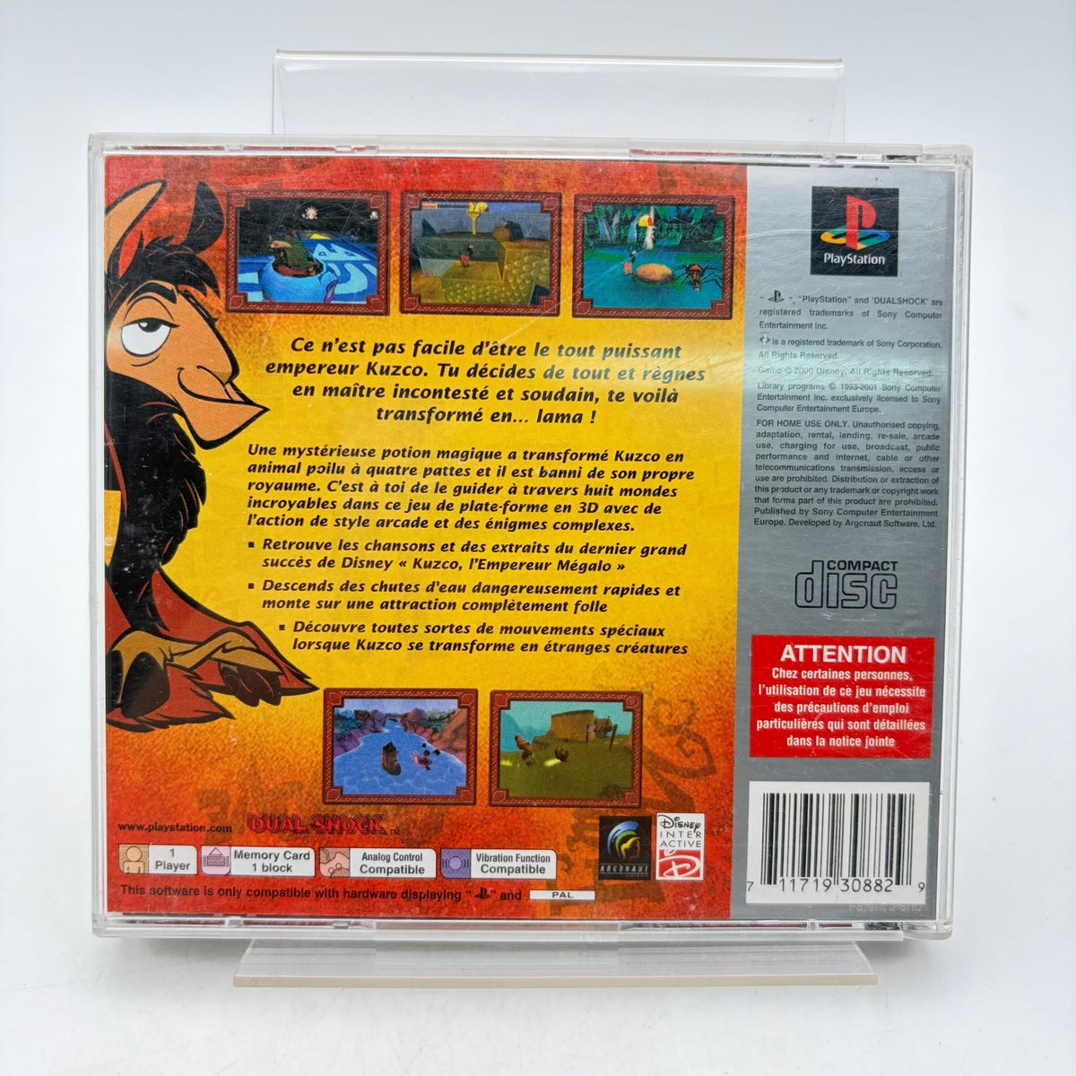 DISNEY KUZCO : L'EMPEREUR MÉGALO - PLAYSTATION 1 - Strike Games