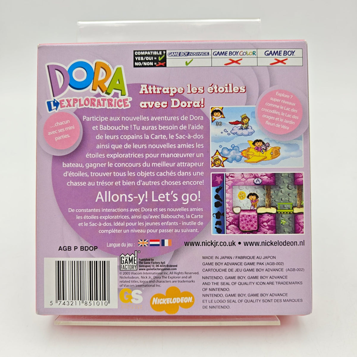 DORA L'EXPLORATRICE : LES AVENTURES DES SUPER BÉBÉS ÉTOILES - GAMEBOY ADVANCE - Strike Games