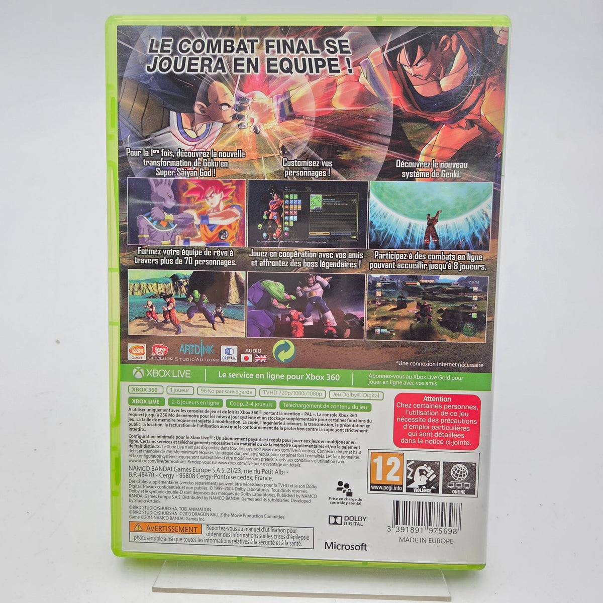 DRAGON BALL Z BATTLE OF Z - XBOX 360 - Strike Games