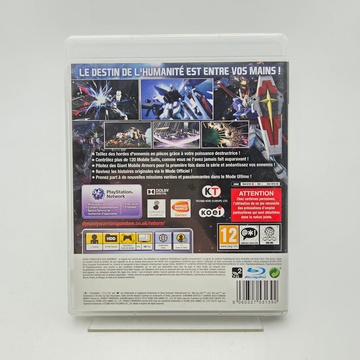 DYNASTY WARRIORS GUNDAM REBORN - PLAYSTATION 3 - Strike Games