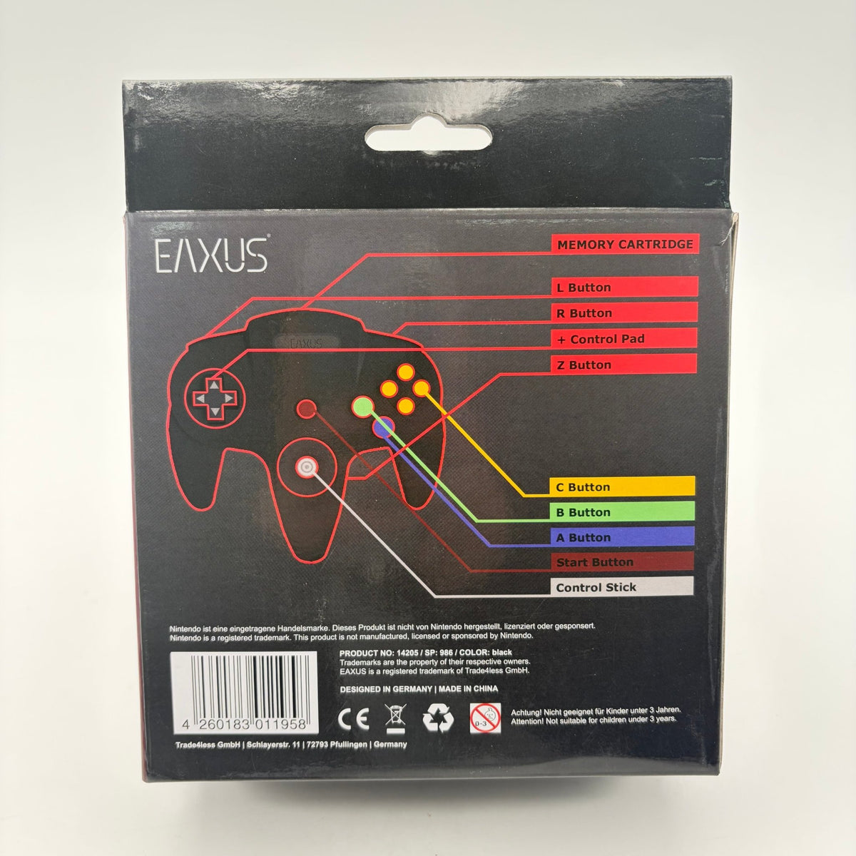 EAXUS NINTENDO 64 CONTROLLER - Strike Games