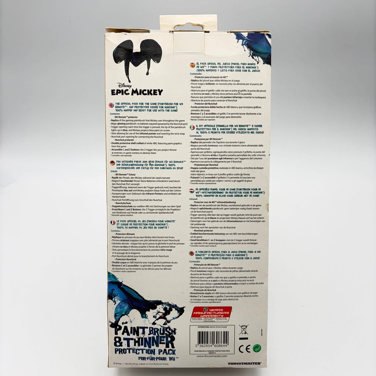 EPIC MICKEY PAINT BRUSH & THINNER PROTECTION PACK - WII - Strike Games